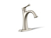 KOHLER K-35952-4K Buckley Single-handle bathroom sink faucet, 1.0 gpm, vibrant brushed nickel
