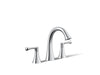 KOHLER K-35953-4 Buckley Widespread bathroom sink faucet, 1.2 gpm, polished chrome
