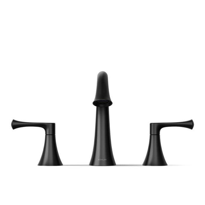 KOHLER K-35953-4K Buckley Widespread bathroom sink faucet, 1.0 gpm, matte black - view 2