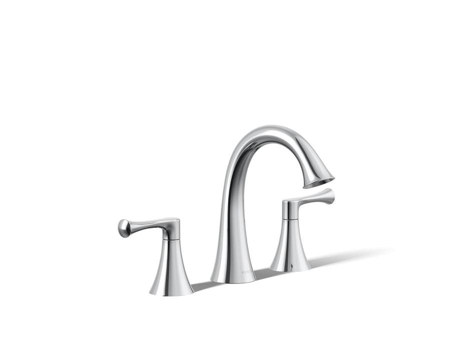 KOHLER K-35953-4K Buckley Widespread bathroom sink faucet, 1.0 gpm, polished chrome