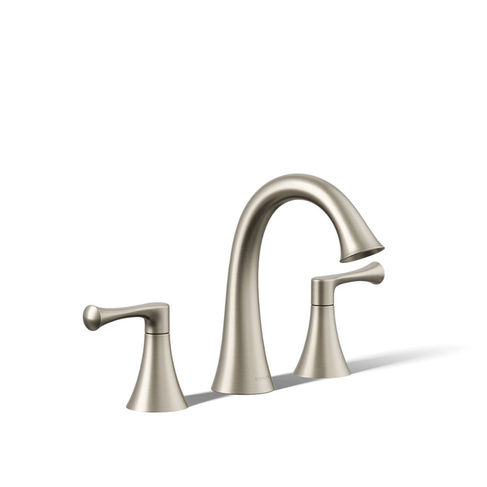 KOHLER K-35953-4K Buckley Widespread bathroom sink faucet, 1.0 gpm, vibrant brushed nickel - view 5