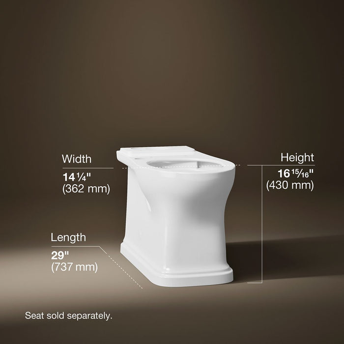 3/4 view of product with dimensions