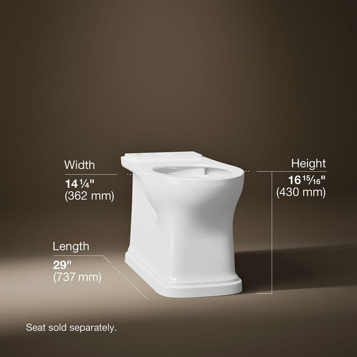 3/4 view of product with dimensions
