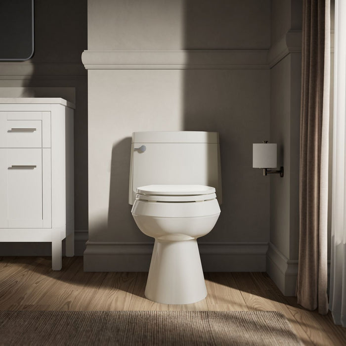 KOHLER K-3619 Cimarron One-piece elongated toilet with concealed trapway, 1.28 gpf, biscuit - view 4