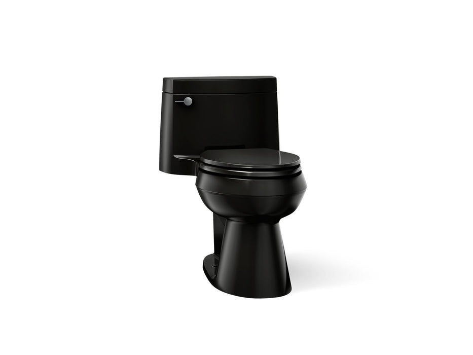 KOHLER K-3619 Cimarron One-piece elongated toilet with concealed trapway, 1.28 gpf, black black