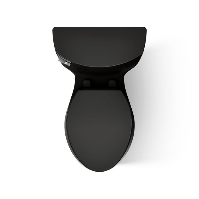 KOHLER K-3619 Cimarron One-piece elongated toilet with concealed trapway, 1.28 gpf, black black - view 3