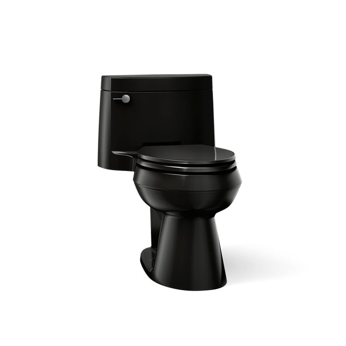 KOHLER K-3619 Cimarron One-piece elongated toilet with concealed trapway, 1.28 gpf, black black - view 5