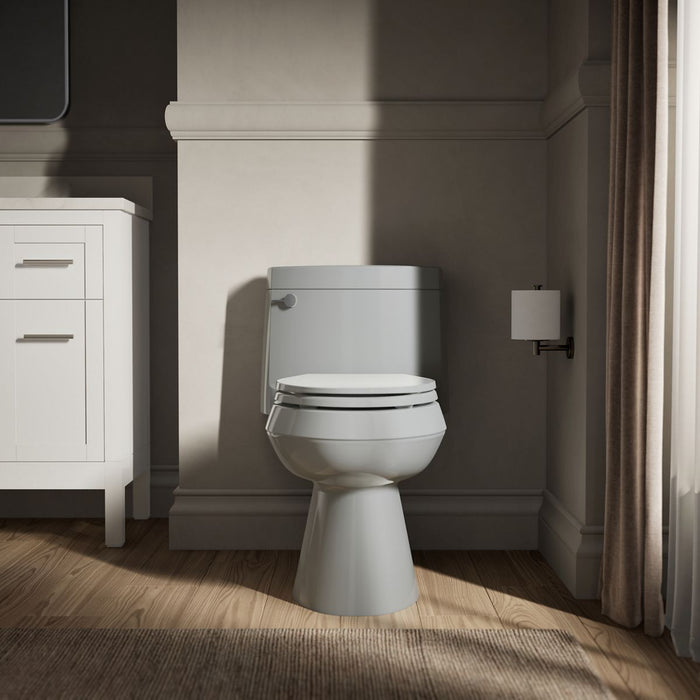 KOHLER K-3619 Cimarron One-piece elongated toilet with concealed trapway, 1.28 gpf, ice grey - view 4