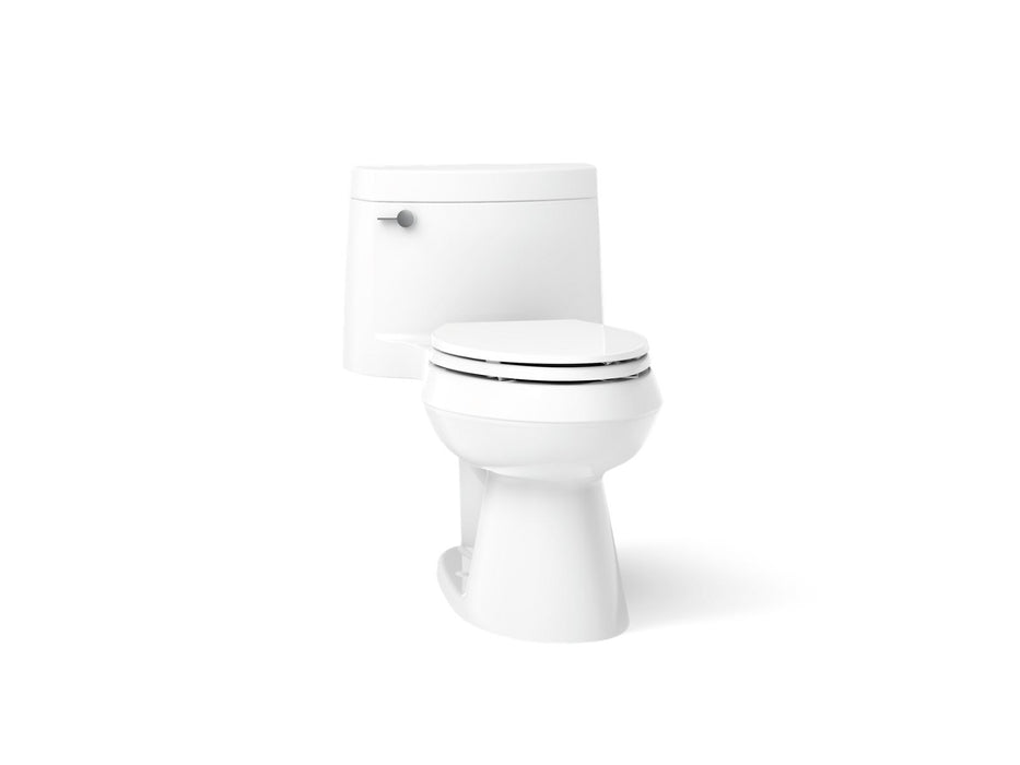 KOHLER K-3619 Cimarron One-piece elongated toilet with concealed trapway, 1.28 gpf, white