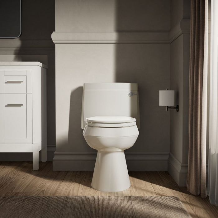 KOHLER K-3619-RA Cimarron One-piece elongated toilet with concealed trapway, 1.28 gpf, biscuit - view 4