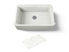 KOHLER K-36250 Audrine 35-1/2" undermount single-bowl farmhouse kitchen sink, dune