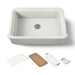 KOHLER K-36250-PC Audrine 35-1/2" undermount single-bowl farmhouse workstation kitchen sink, dune - view 3