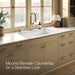 KOHLER K-36254 Audrine 33" undermount single-bowl kitchen sink, white - view 4