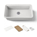 KOHLER K-36254-PC Audrine 33" undermount single-bowl workstation kitchen sink, white - view 3