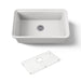 KOHLER K-36255 Audrine 30" undermount single-bowl kitchen sink, white - view 5