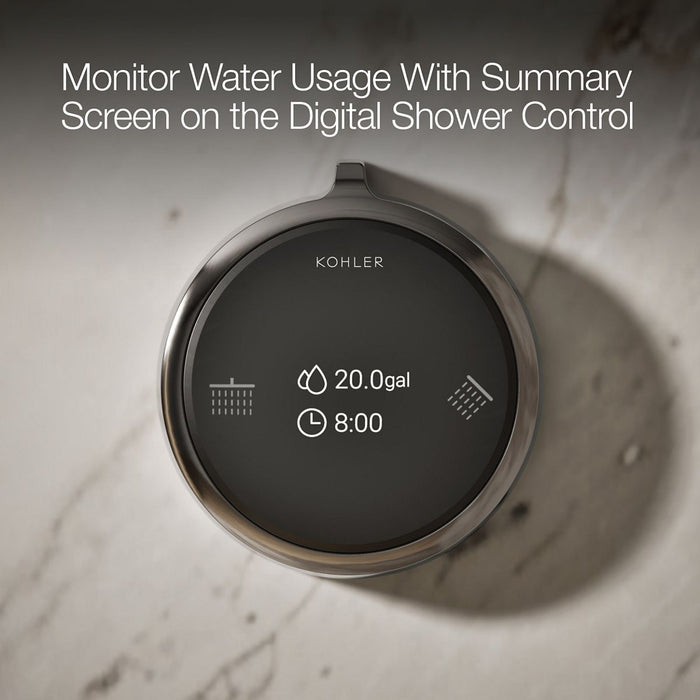 KOHLER K-36364 Anthem Duo Two-outlet shower digital control, vibrant titanium - view 2
