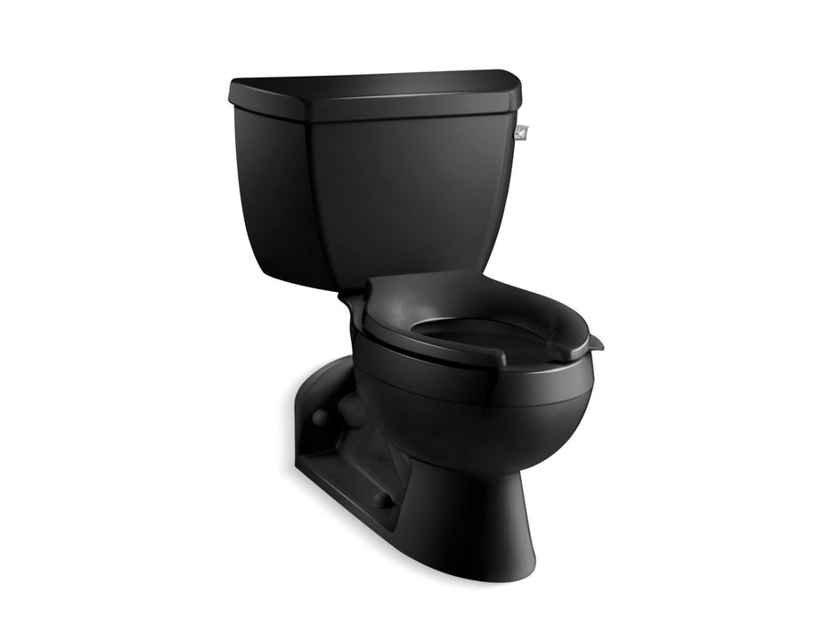 KOHLER K-3652-RA Barrington Two-piece elongated 1.0 gpm toilet with Pressure Lite(R) flushing technology and right-hand...