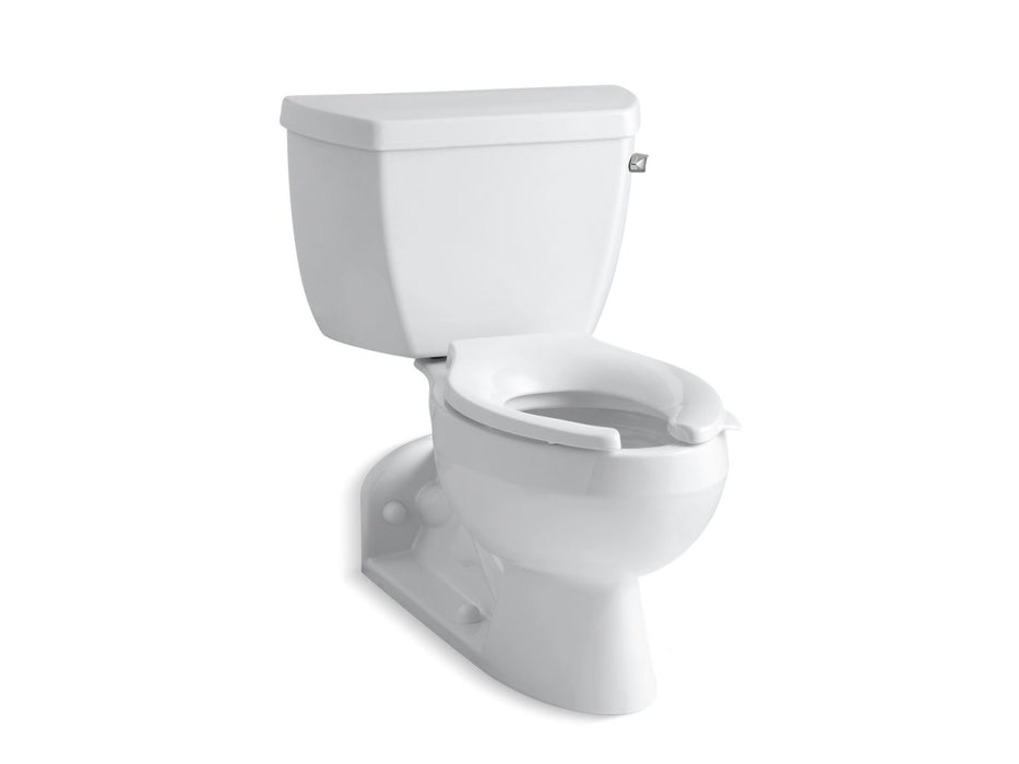 KOHLER K-3652-RA Barrington Two-piece elongated 1.0 gpm toilet with Pressure Lite(R) flushing technology and right-hand...