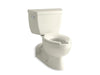 KOHLER K-3652-T Barrington Two-piece elongated 1.0 gpm toilet with Pressure Lite(R) flushing technology, left-hand trip...