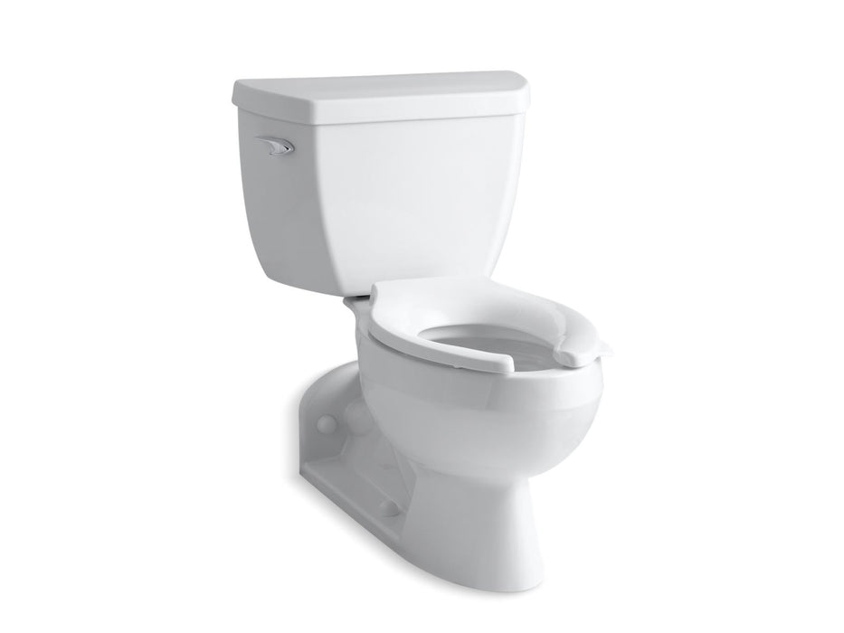 KOHLER K-3652-T Barrington Two-piece elongated 1.0 gpm toilet with Pressure Lite(R) flushing technology, left-hand trip...