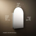 3/4 view of product with dimensions