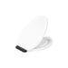 KOHLER K-36593-BL Covert ReadyLatch® Quiet-Close™ Elongated Toilet Seat, White - 3/4 view of product