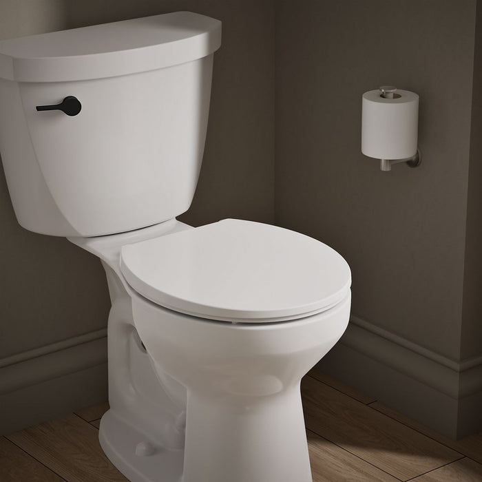 KOHLER K-36594-BL Covert ReadyLatch® Quiet-Close™ Round-front Toilet Seat, White - image focused on single product story