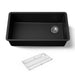 KOHLER K-36747 Billings 32-1/2" Undermount Single-bowl Kitchen Sink, Matte Black - 3/4 view of product