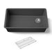 KOHLER K-36747 Billings 32-1/2" Undermount Single-bowl Kitchen Sink, Matte Graphite - 3/4 view of product