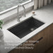 KOHLER K-36747 Billings 32-1/2" Undermount Single-bowl Kitchen Sink, Matte Graphite - Detail image of a product feature