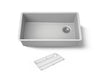 KOHLER K-36747 Billings 32-1/2" Undermount Single-bowl Kitchen Sink, Matte Grey - 3/4 view of product