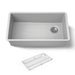 KOHLER K-36747 Billings 32-1/2" Undermount Single-bowl Kitchen Sink, Matte Grey - 3/4 view of product