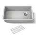 KOHLER K-36747 Billings 32-1/2" Undermount Single-bowl Kitchen Sink, Matte Grey - 3/4 view of product