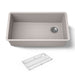 KOHLER K-36747 Billings 32-1/2" Undermount Single-bowl Kitchen Sink, Matte Taupe - 3/4 view of product