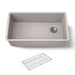 KOHLER K-36747 Billings 32-1/2" Undermount Single-bowl Kitchen Sink, Matte Taupe - 3/4 view of product