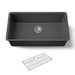 KOHLER K-36748 Billings 32-1/2" Undermount Single-bowl Kitchen Sink, Matte Graphite - 3/4 view of product