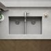 KOHLER K-36750 Billings 32-1/2" Undermount Double-bowl Kitchen Sink, Matte Grey - Detail image of a product feature