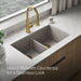 KOHLER K-36750 Billings 32-1/2" Undermount Double-bowl Kitchen Sink, Matte Taupe - image focused on single product story