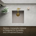 KOHLER K-36751 Billings 17-1/2" Undermount Bar Sink, Matte Taupe - Detail image of a product feature