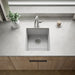 KOHLER K-36751 Billings 17-1/2" Undermount Bar Sink, Matte White - Shows close up detail of product in room