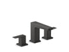 KOHLER K-36787-4 Honesty Widespread bathroom sink faucet, 0.5 gpm, matte black