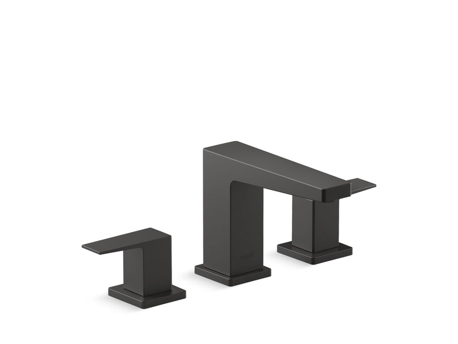 KOHLER K-36787-4 Honesty Widespread bathroom sink faucet, 0.5 gpm, matte black