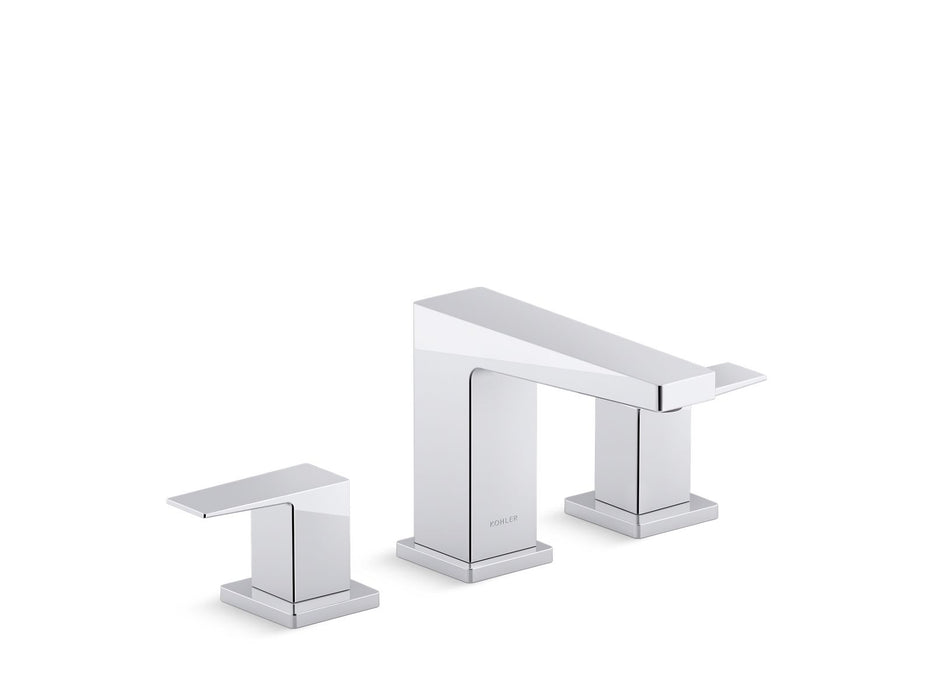KOHLER K-36787-4 Honesty Widespread bathroom sink faucet, 0.5 gpm, polished chrome