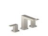 KOHLER K-36787-4 Honesty Widespread bathroom sink faucet, 0.5 gpm, vibrant brushed nickel