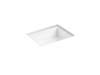 KOHLER K-37626-0 K-37626 Verticyl 16-1/2" Rectangular Undermount Bathroom Sink, white