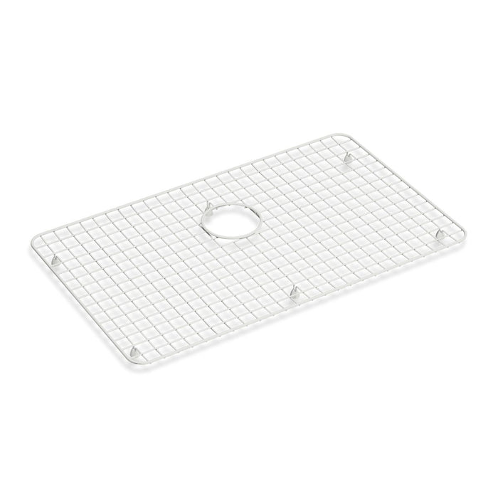 KOHLER K-37648 Sink Rack for Audrine Farmhouse Kitchen Sink, Cloude White - 3/4 view of product