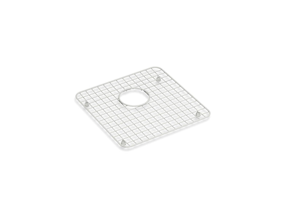 KOHLER K-37651 Sink Rack for Audrine Kitchen Sink, Cloude White - 3/4 view of product