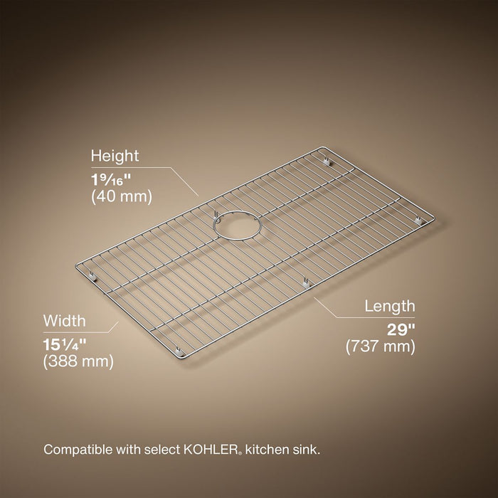 3/4 view of product with dimensions