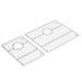 KOHLER K-37717 Billings Sink Racks, Stainless Steel - 3/4 view of product