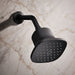 KOHLER K-37722-Y Cinq Square Single-function Filtered Showerhead, 2.5 GPM, Matte Black - Shows close up detail of product in 